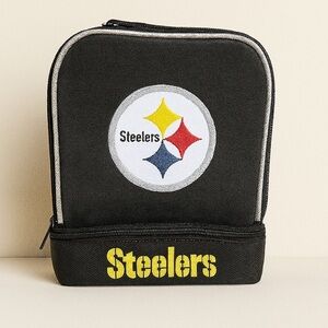 Pittsburgh Steelers NFL Lunch Bag New With Tags Black & Yellow Logo Cooler